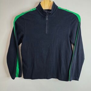 Polo Ralph Lauren Pullover Black Green Quarter Zip Long Sleeve Men's